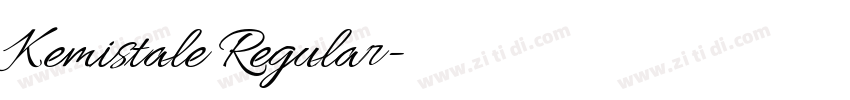 Kemistale Regular字体转换 Kemistale Regular字体转换